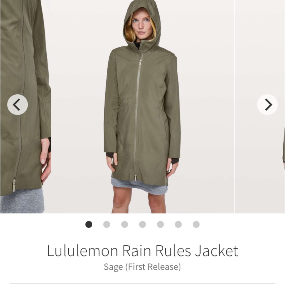Lululemon Rain Rules jacket size 4